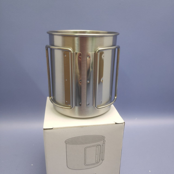 Кружка из нержавеющей стали Tiger 450 мл., ручка складывается